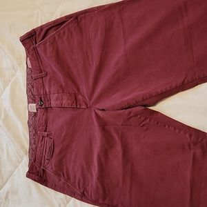 Gap Good for Life Slim Fit Flat Front Chino in Burgundy
